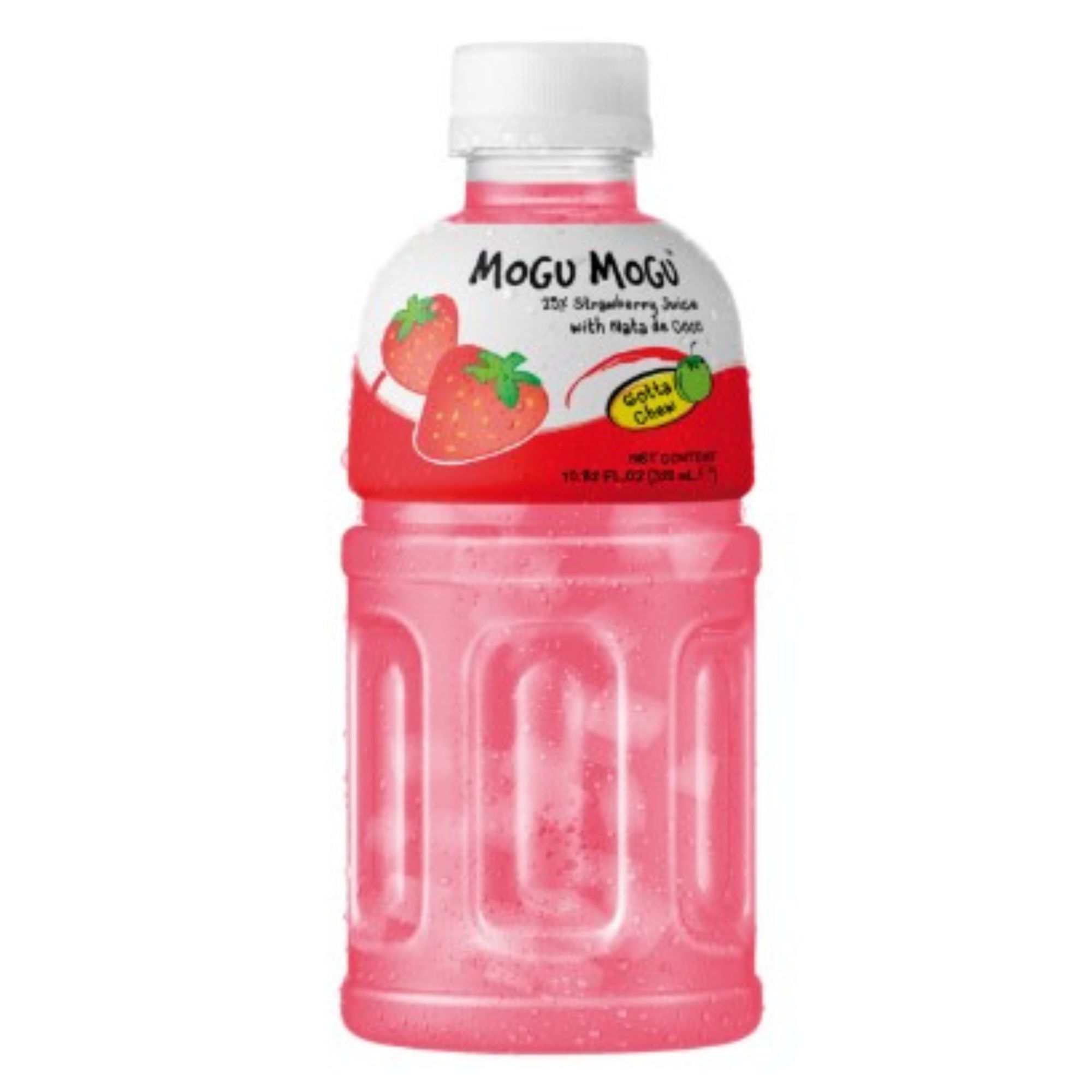 Bebida Japonesa Mogu Mogu Fresa Con Nata De Coco 320ml 6pzs
