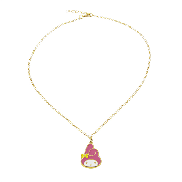 COLLAR MY MELODY HK AND FRIENDS RESINA Y CHAPA DE ORO