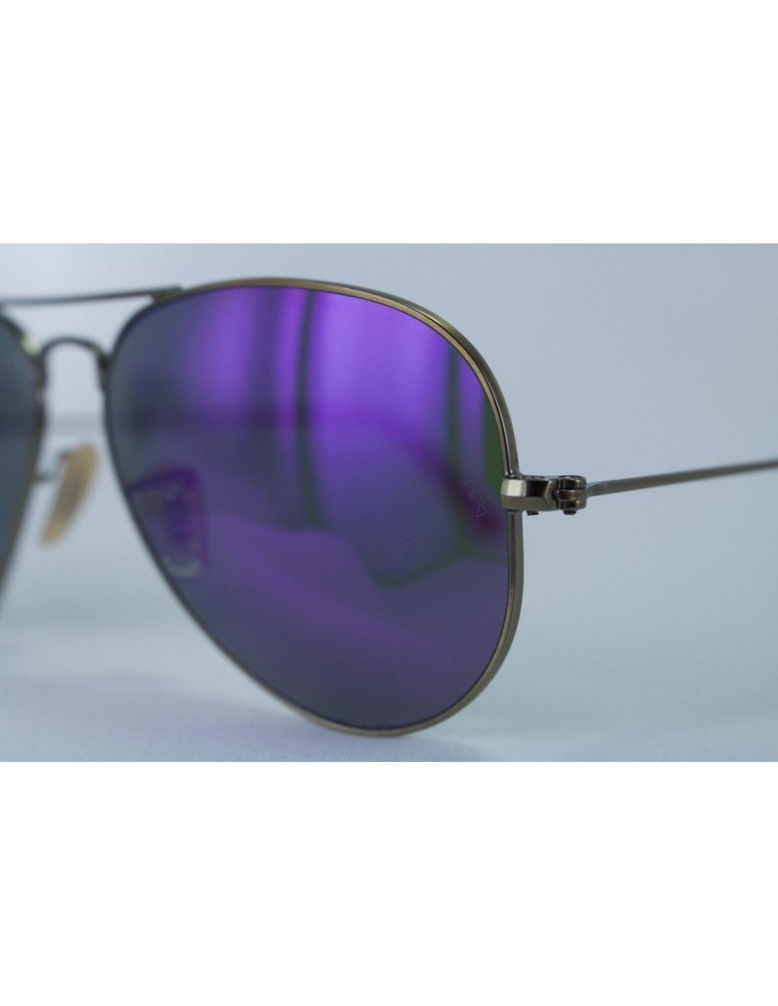 Lentes de sol Ray Ban Rb3025 167/1m Aviator Morado Espejo Bronce Gota
