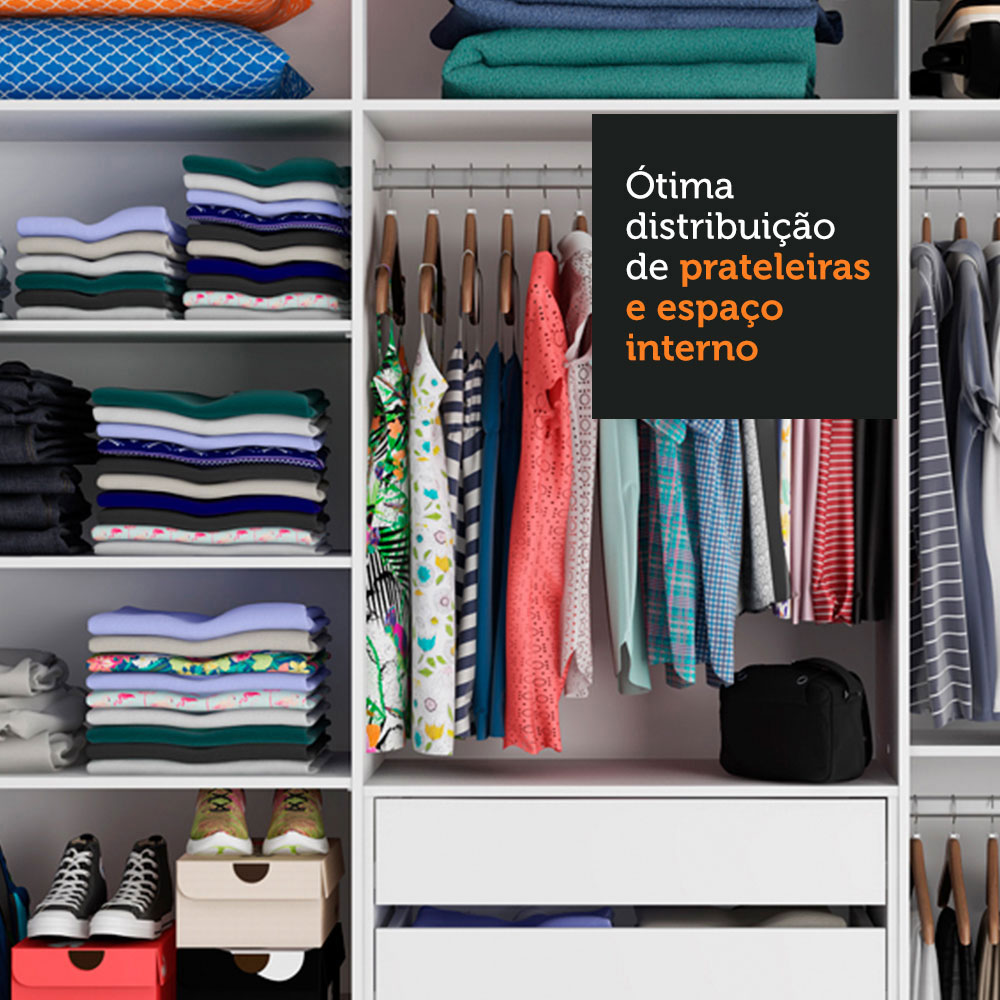 Ropero Closet Madesa Royale 3 Puertas 3 Espejos Negro.
