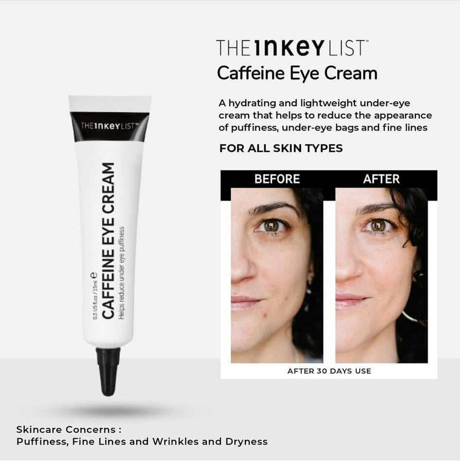 The Inkey List Caffeine Eye Cream Original 100 %.