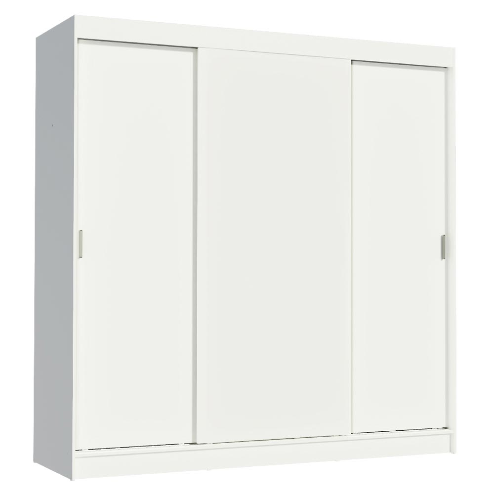 Ropero Closet Reno Madesa con 3 Puertas Corredizas Blanco.