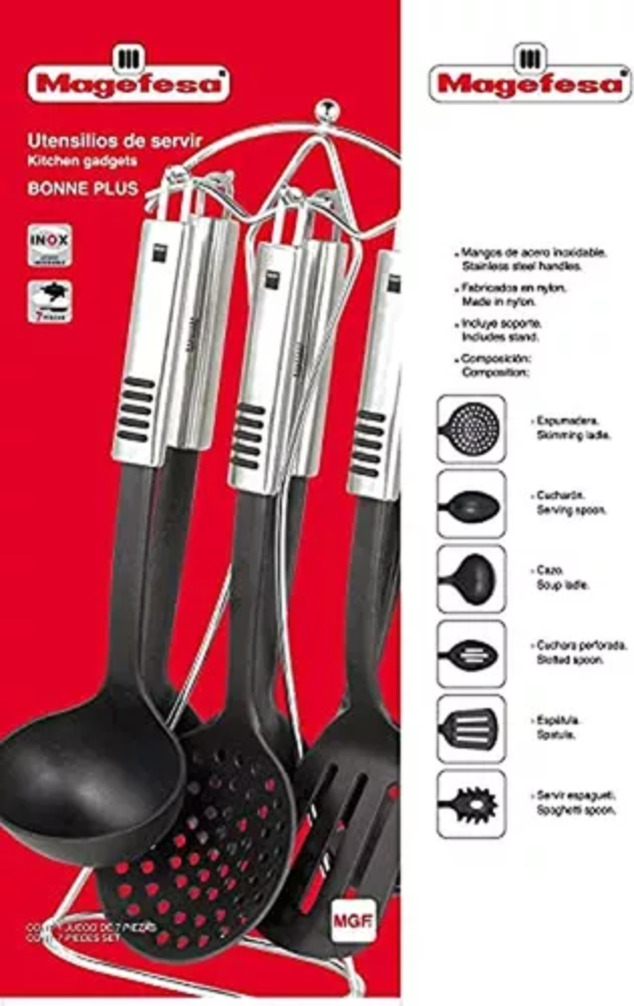 JUEGO DE UTENSILIOS BONNE 7 piezas