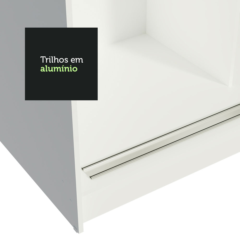 Ropero Closet Reno Madesa con 3 Puertas Corredizas Blanco.