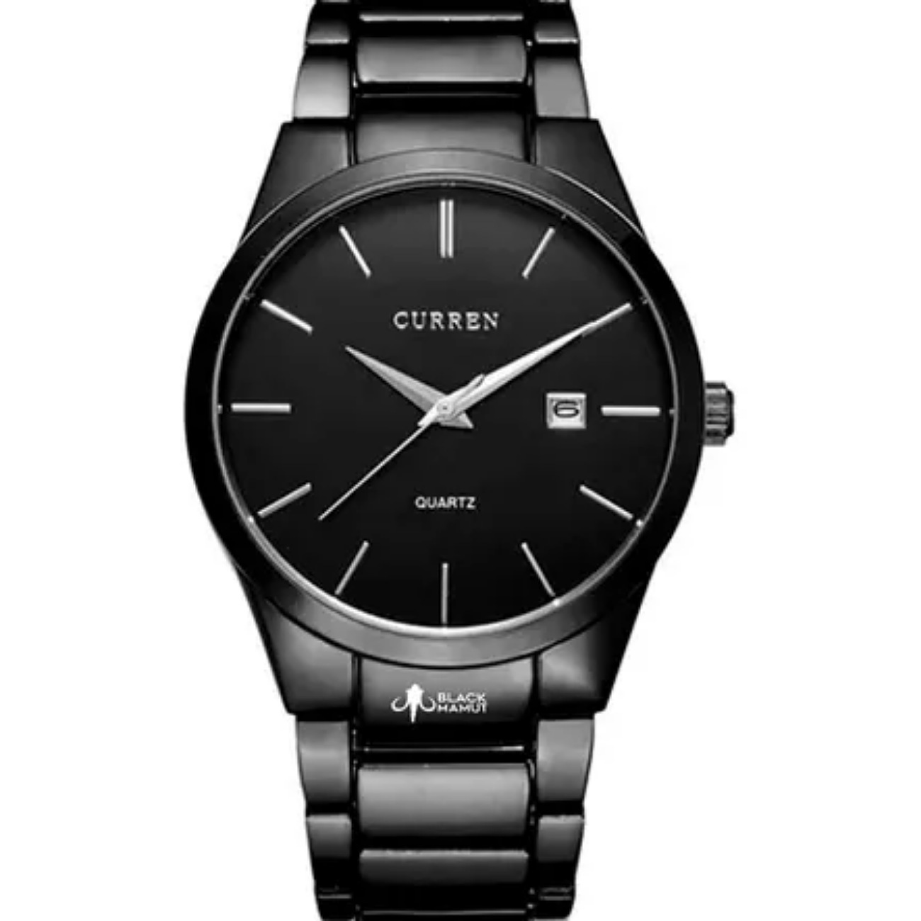 Reloj Curren Hombre Análogo Fechador Cuarzo Acero Ejecutivo Color de la correa Negro
