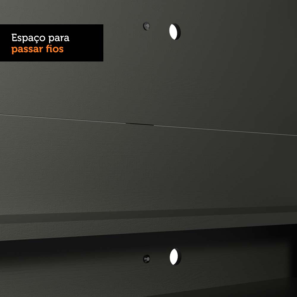 Panel para Tv hasta 60 Pulgadas Madesa Alfa Negro.