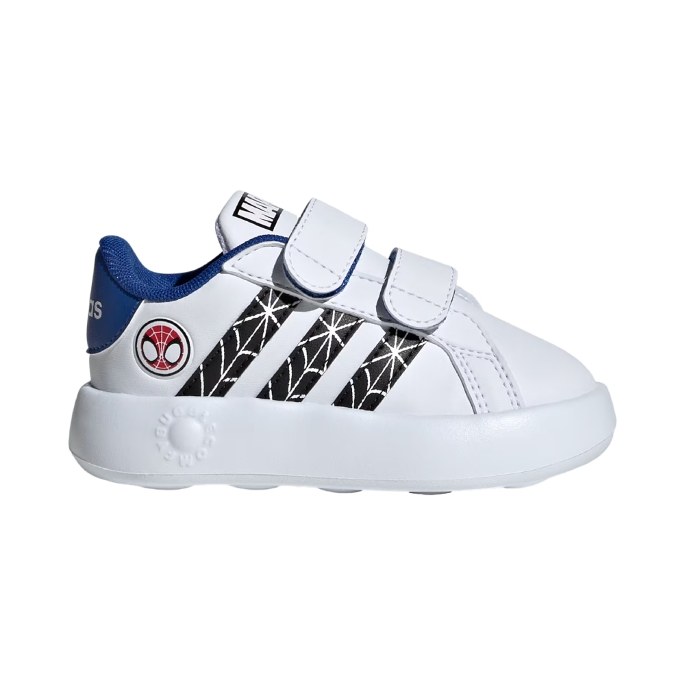 Tenis Adidas de bebe Grand Court Spider man Blanco Ninos ID8017