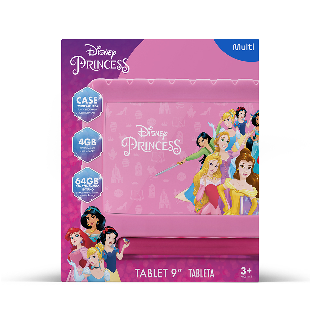 Tablet Para Niños Princesas Multi 9".