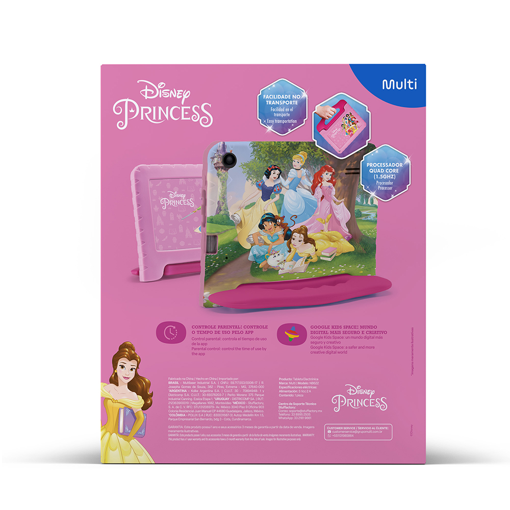Tablet Para Niños Princesas Multi 9".