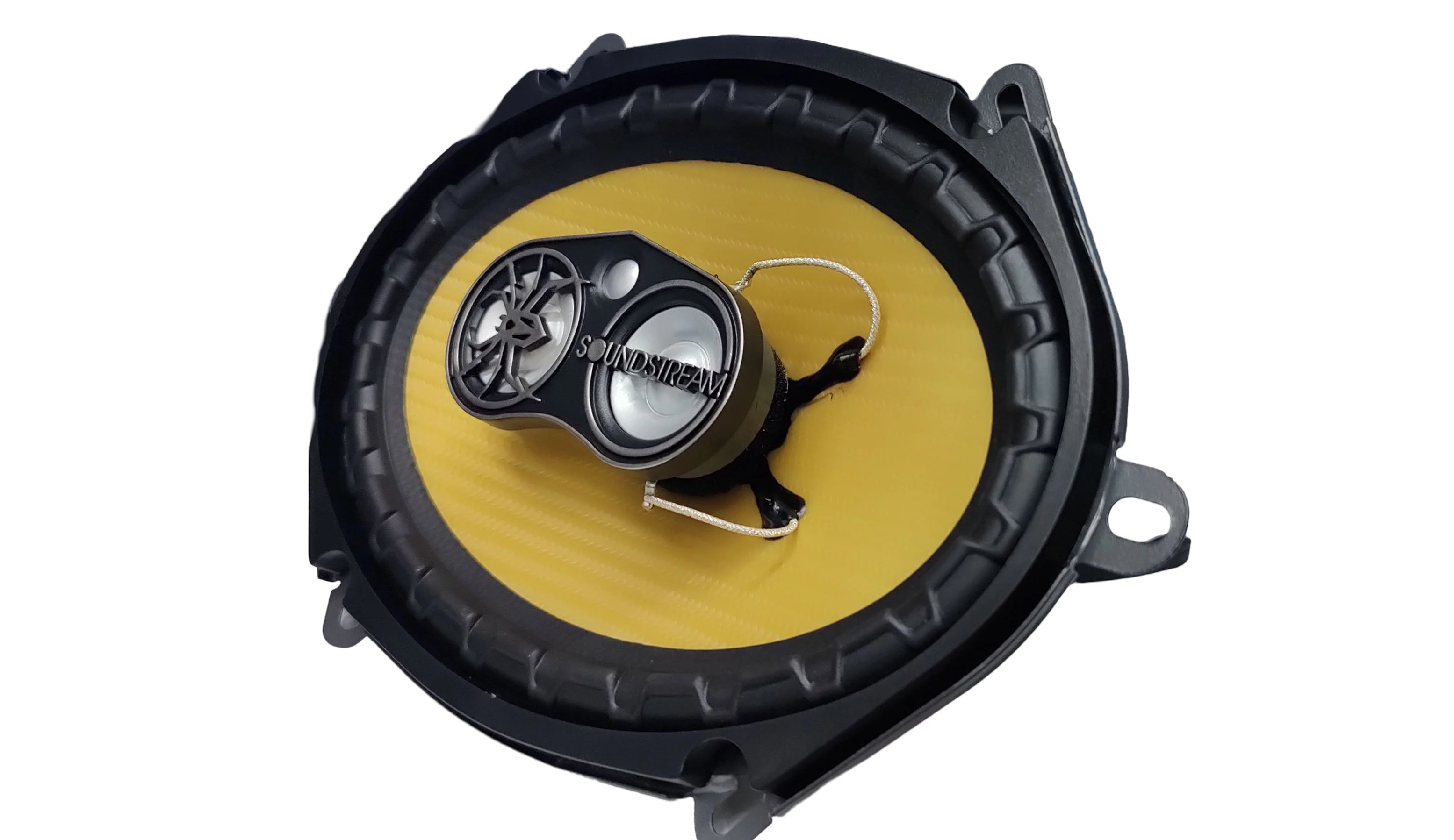 Bocinas Coaxiales SOUNDSTREAM PRO-570 140w Rms 5X7 Pulgadas 4 Ohms 2 Vías Cono Fibra de Carbono IMPP.