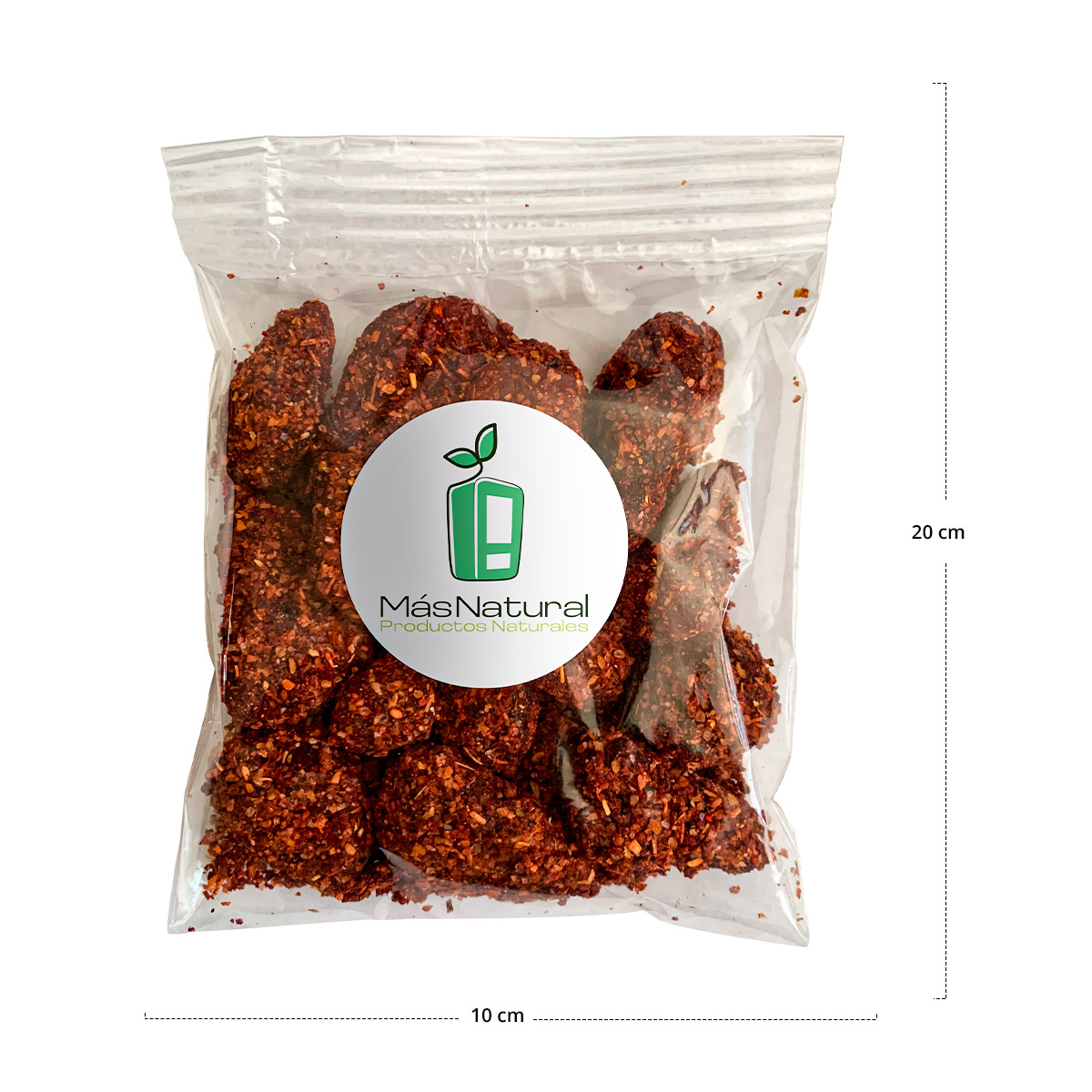 Fresa Tajín Deshidratado set de bolsas individuales Más Natural	
