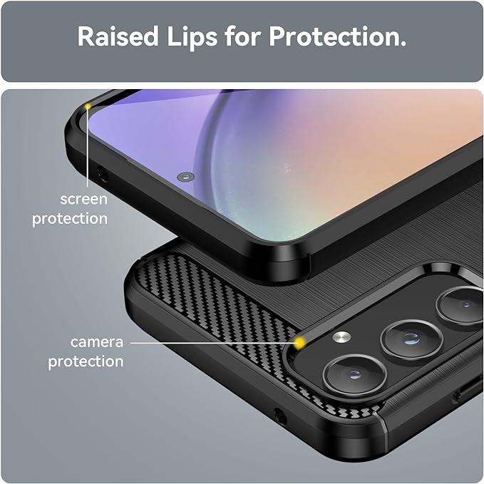 USDILU LS Case for Samsung Galaxy A55 5G Funda Uso Rudo Protector TPU Suave Durable Silicon Cover Carcasa.