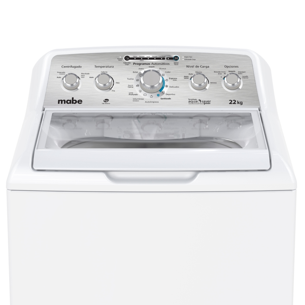 Lavadora Automática Mabe LMA72215WBAB 22KG Blanca ORTY.