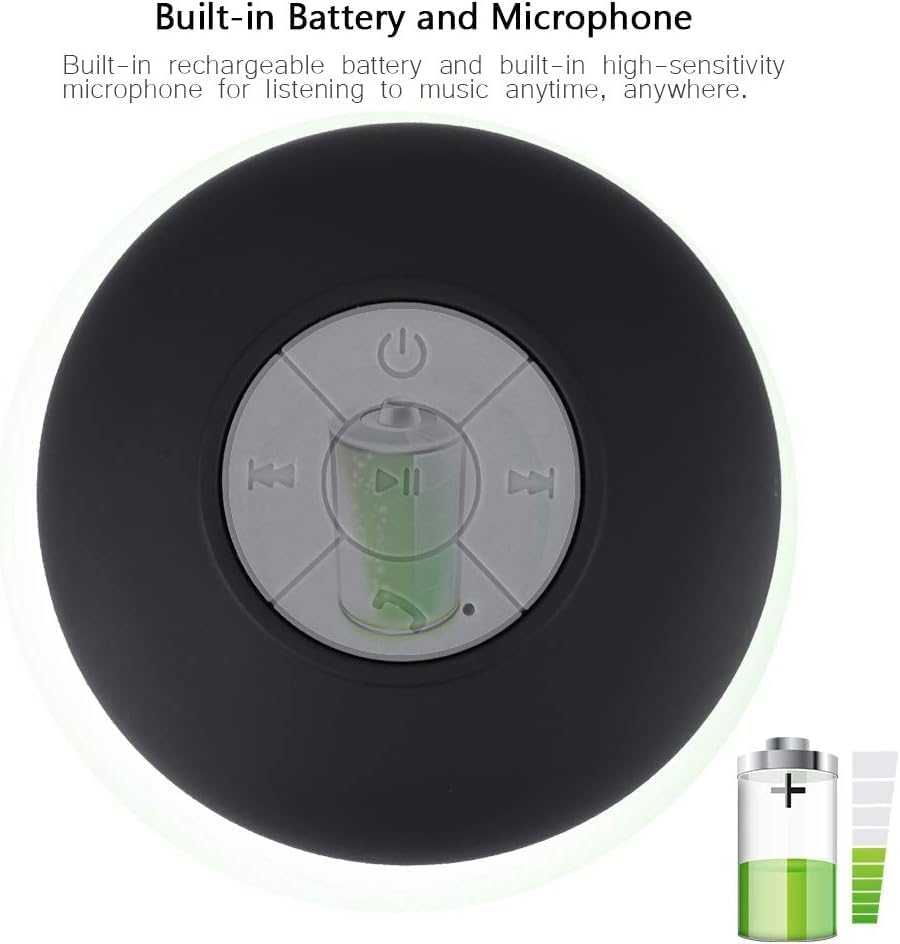 Bocina Bluetooth Regadera Contra Agua Llamadas Recargable.