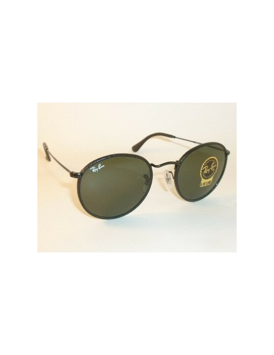 Lentes de sol Ray Ban Rb3475Q 9040 Round Craft Negro G-15 Original Piel