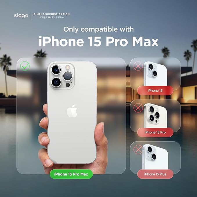 elago Funda Silicona Líquida Compatible con iPhone 15 Pro MAX, Silicona Premium, Funda Protectora Cuerpo Completo [Estructura A Prueba Golpes 4 Capas], Forro Microfibra Suave Antiarañazos (Rojo).