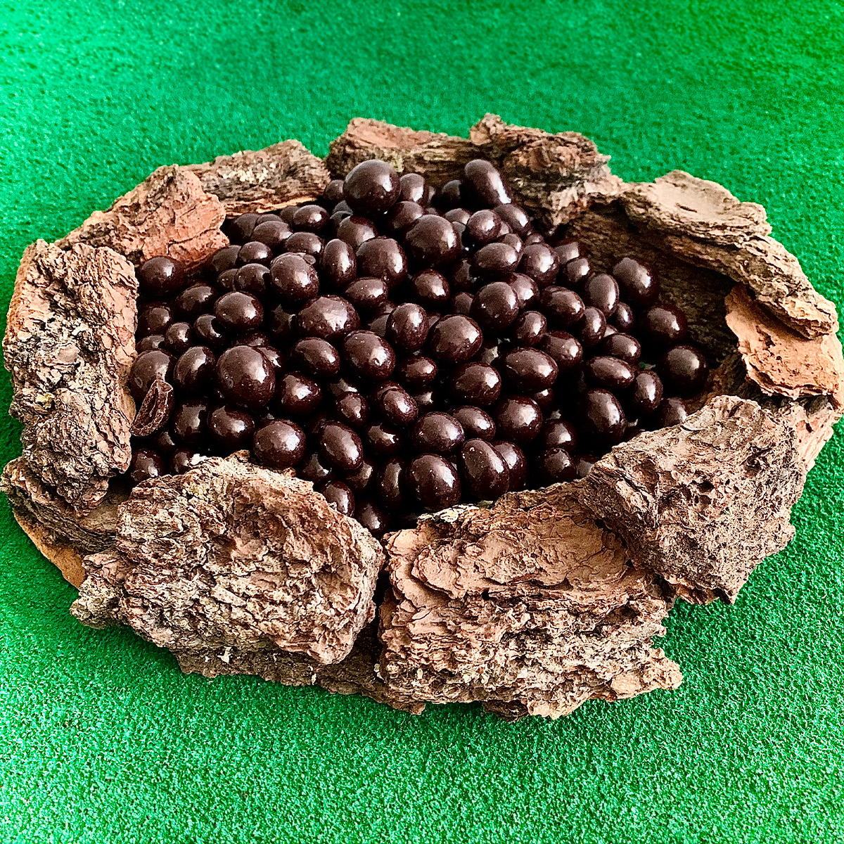Café cubierto de chocolate semiamargo sin azúcar set de bolsas individuales Más Natural