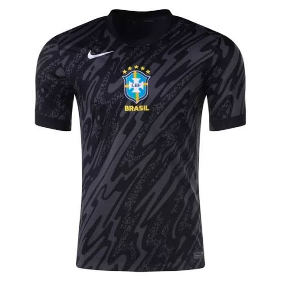 Nuevo! Jersey Brasil 2024/2025 Portero Arquero Negro Talla L.