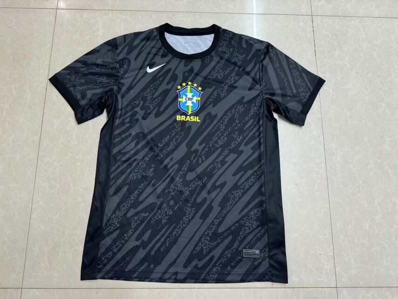 Nuevo! Jersey Brasil 2024/2025 Portero Arquero Negro Talla L.