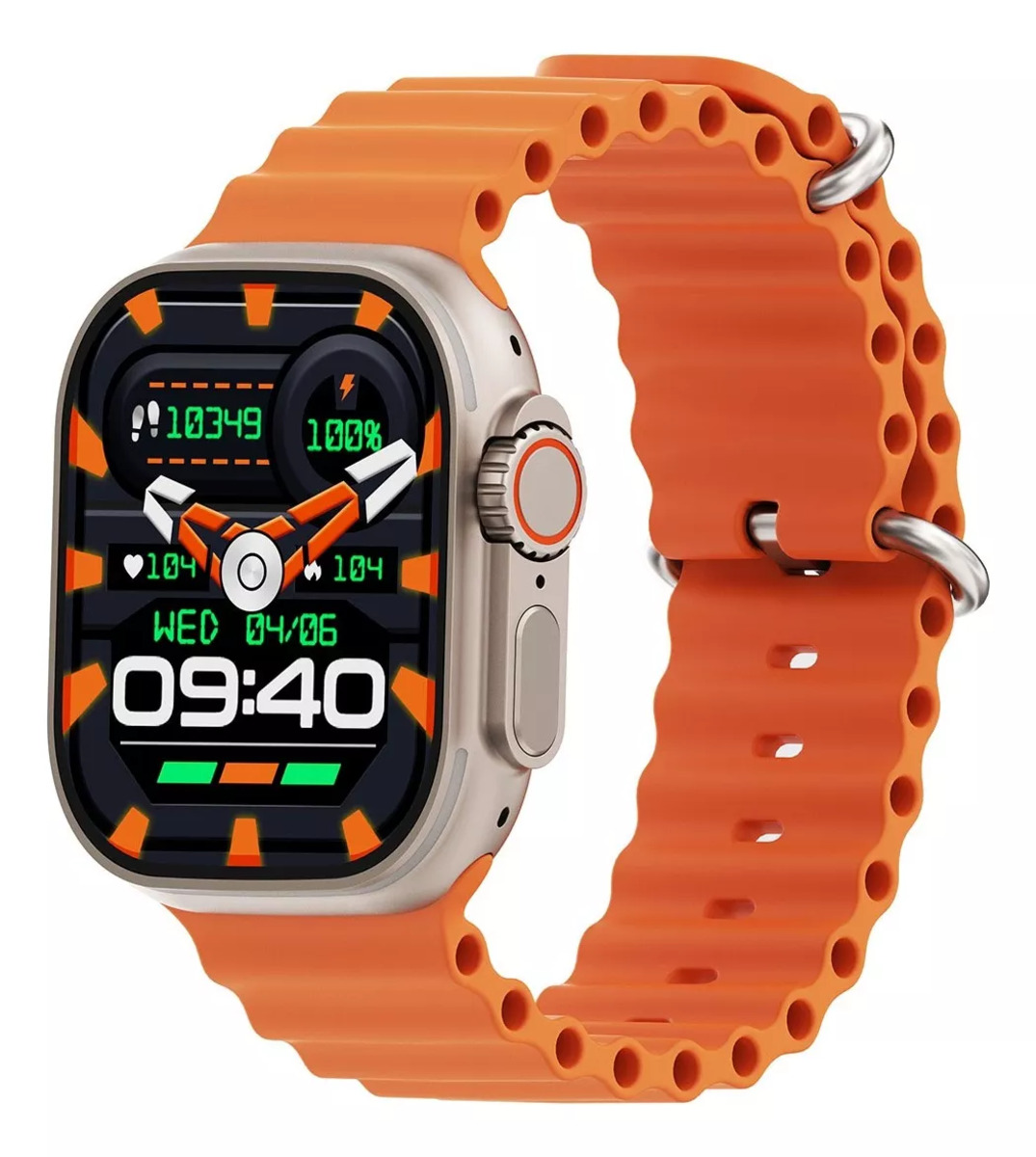 Smart Watch Smart Band Reloj Inteligente W69 Fralugio Nfc 2gb Rom Mp3 NARANJA .