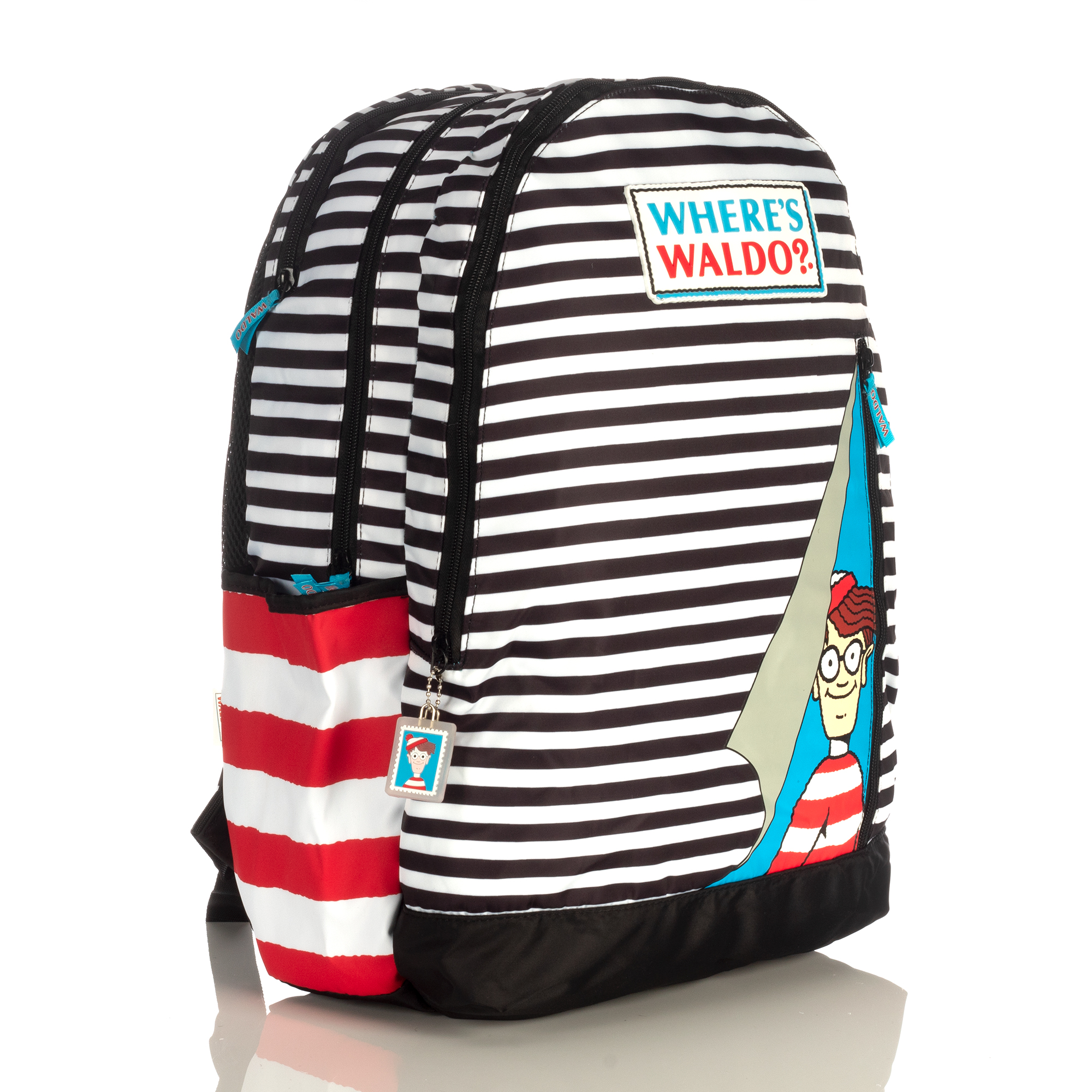 Mochilas Dónde Está Wally Original Nueva Backpack Oficial Color Negro 