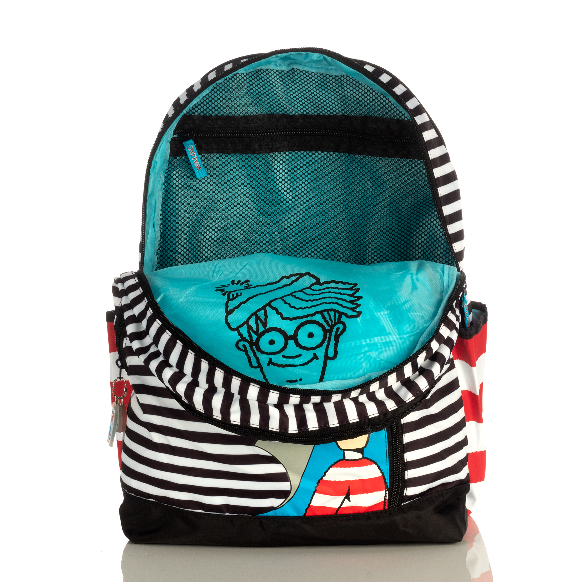 Mochilas Dónde Está Wally Original Nueva Backpack Oficial Color Negro 