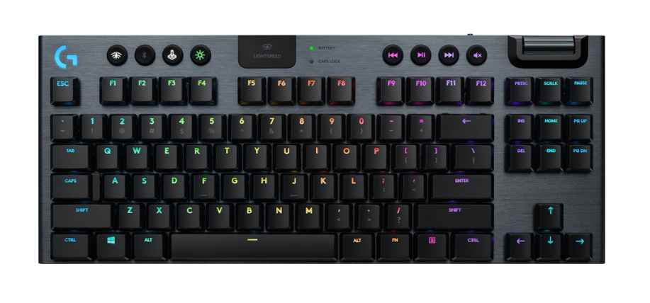 Teclado Mecanico Tkl Game Factor Rgb Usb Negro Switch Red Kbg500 Rd