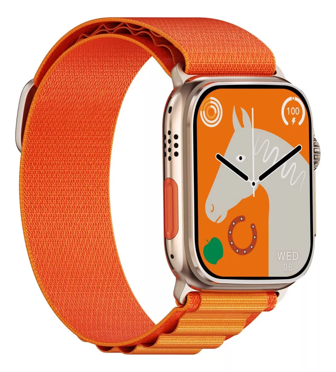 Smart Watch Reloj Inteligente W69 Mini Brujula Nfc 2gb Rom Fralugio NARANJA .