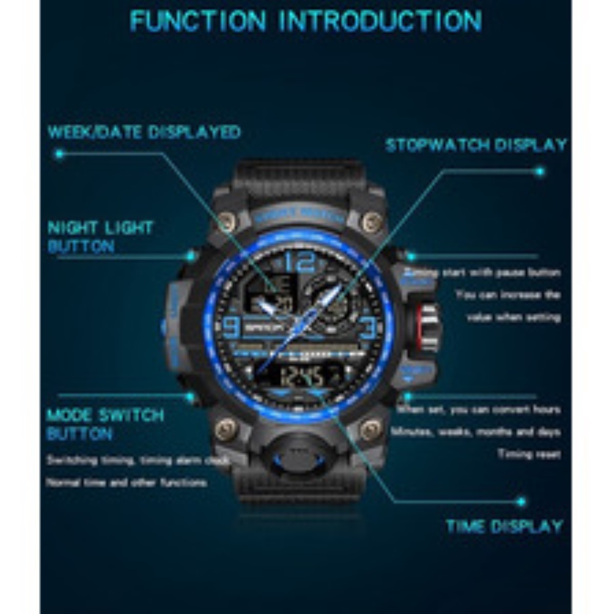 Reloj de pulsera Skmei analogico camuflajeado verde