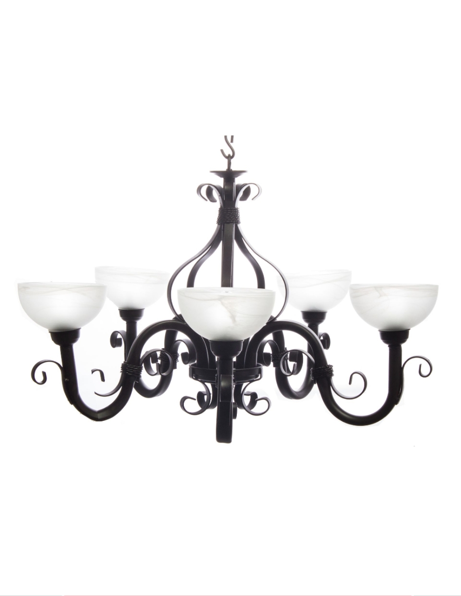 Candil Hidalgo5 Luces Pantalla Platon