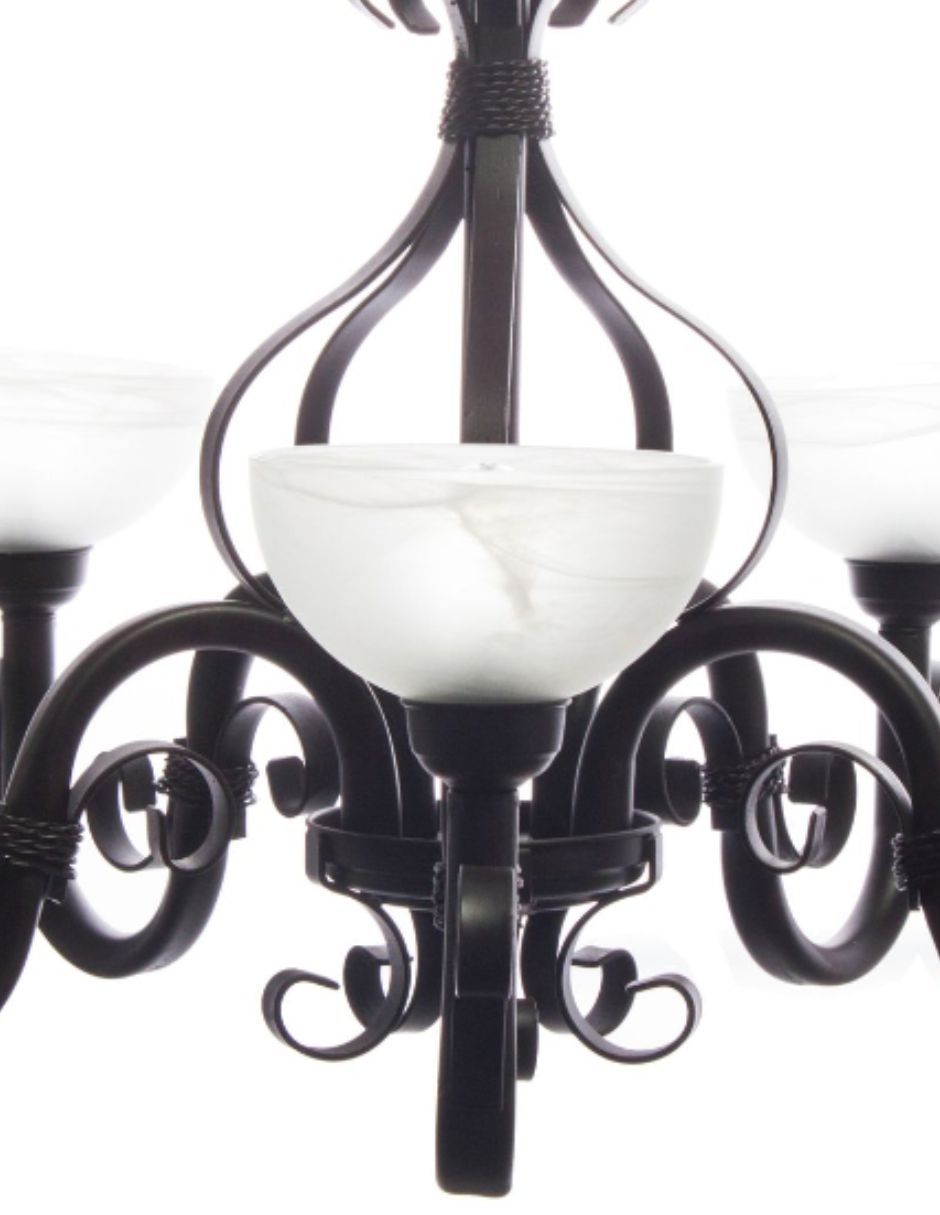 Candil Hidalgo5 Luces Pantalla Platon