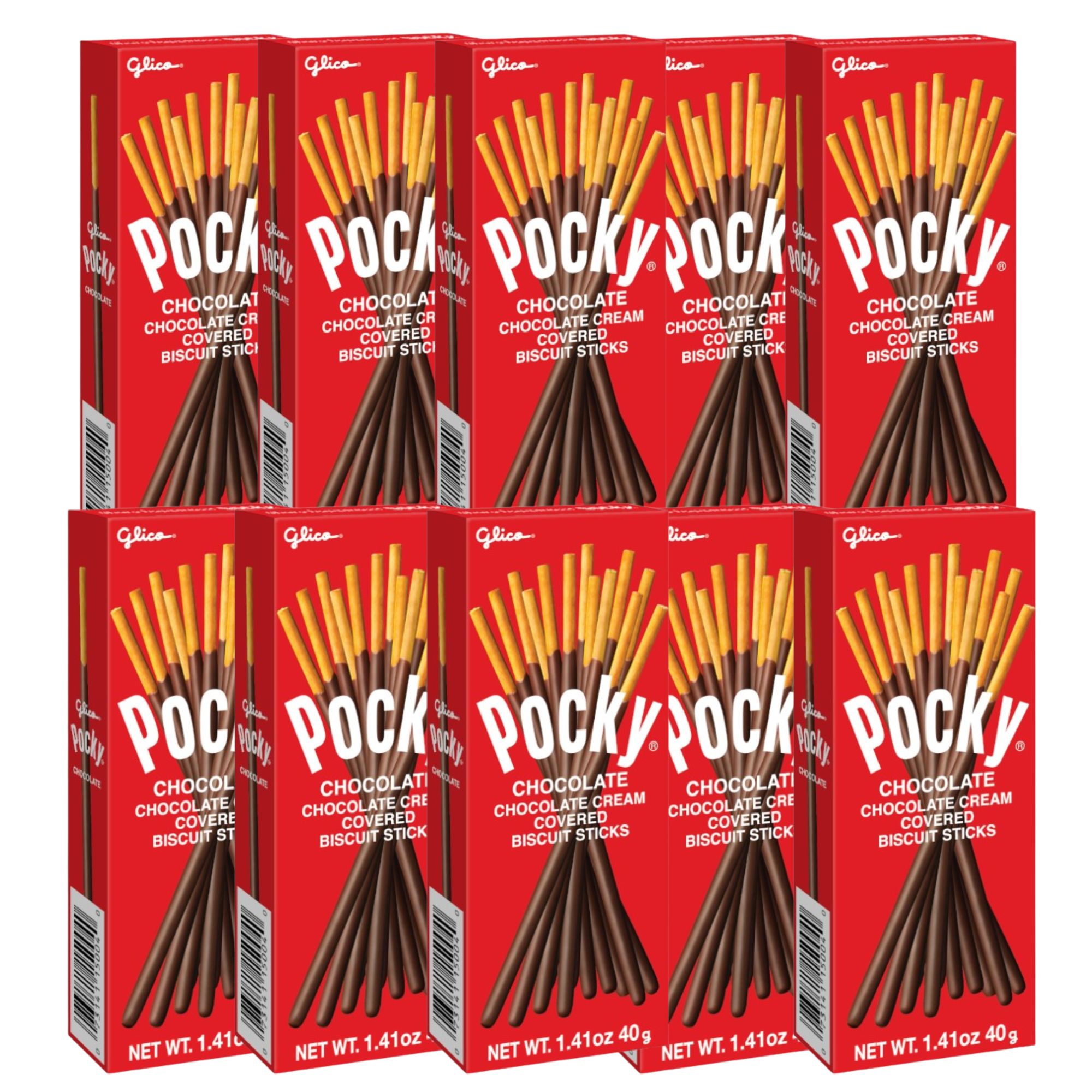 Comida Japonesa Galleta Biscuit Sticks Pocky Chocolate 40g 10 Piezas