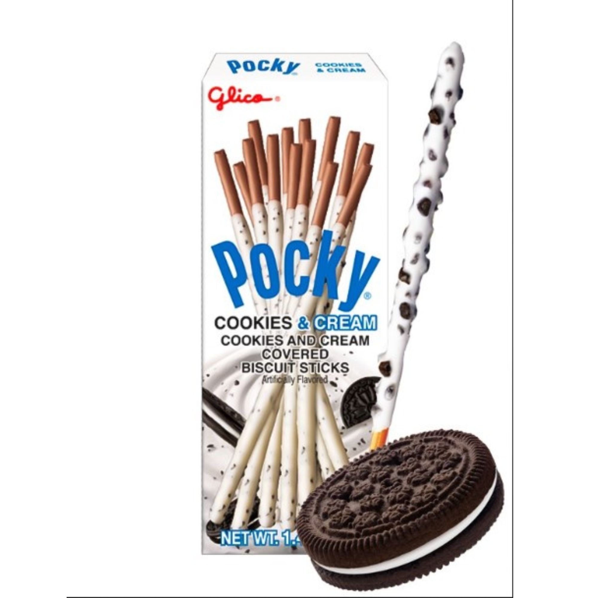 Comida Japonesa Galleta Pocky Cookies & Cream 40g 5 Piezas