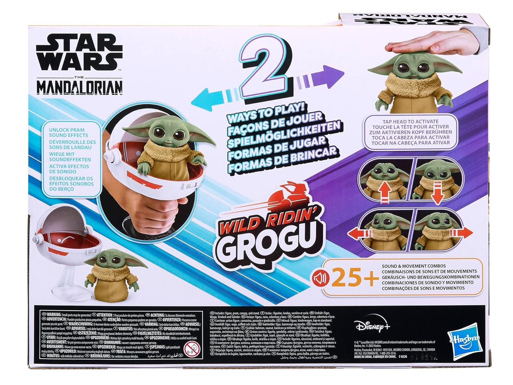 Hasbro Star Wars Grogu Electronico Wild Ridin Baby Yoda The Mandalorian.
