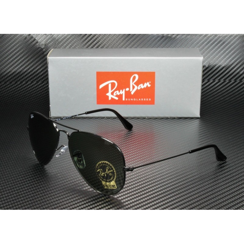Lentes de sol Ray Ban Rb3026 L2821 Aviator Gota Grande Negro G-15 Clasico