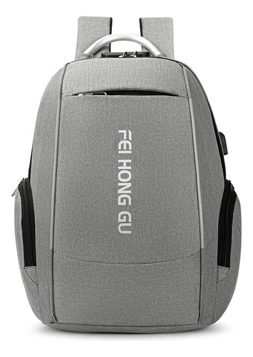 Mochila Antirrobo De Gran Capacidad Con Cargador Usb Mochila Con Candado Reforzada