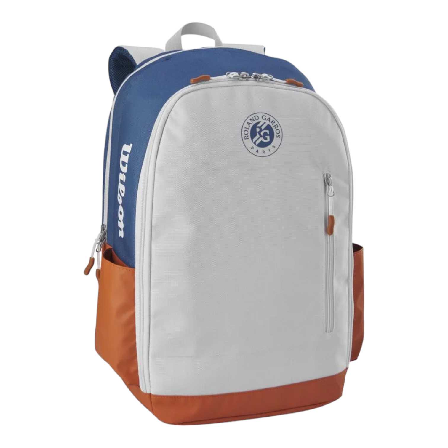 Bolsa Raquetas Tenis Wilson Roland Garros - 15 Raquetas, Azul Marino/Blanco, 73.5x40.5x33cm