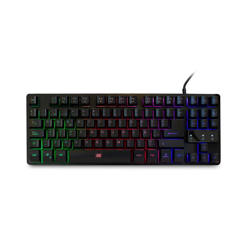 TECLADO VORAGO START THE GAME TENKEYLESS LED RGB USB NEGRO KB-503