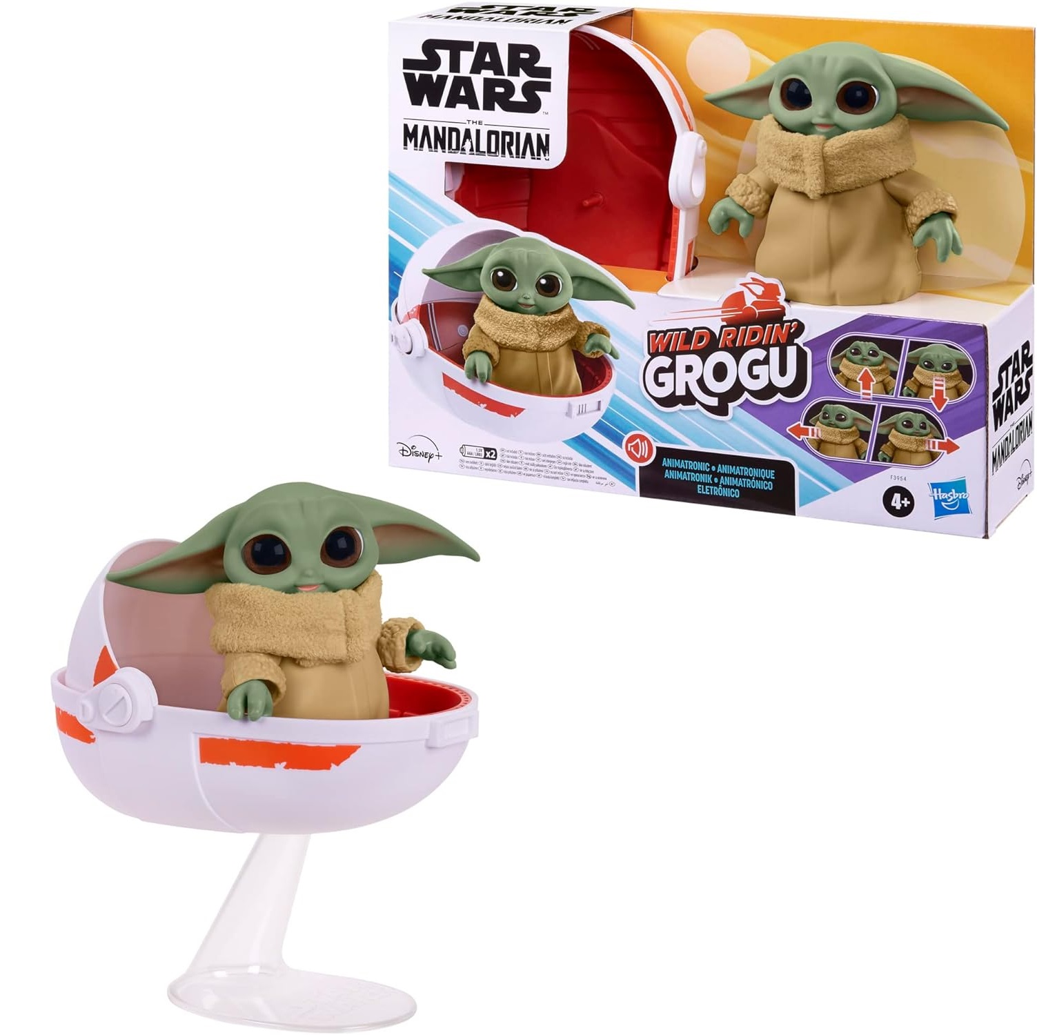 Hasbro Star Wars Grogu Electronico Wild Ridin Baby Yoda The Mandalorian.
