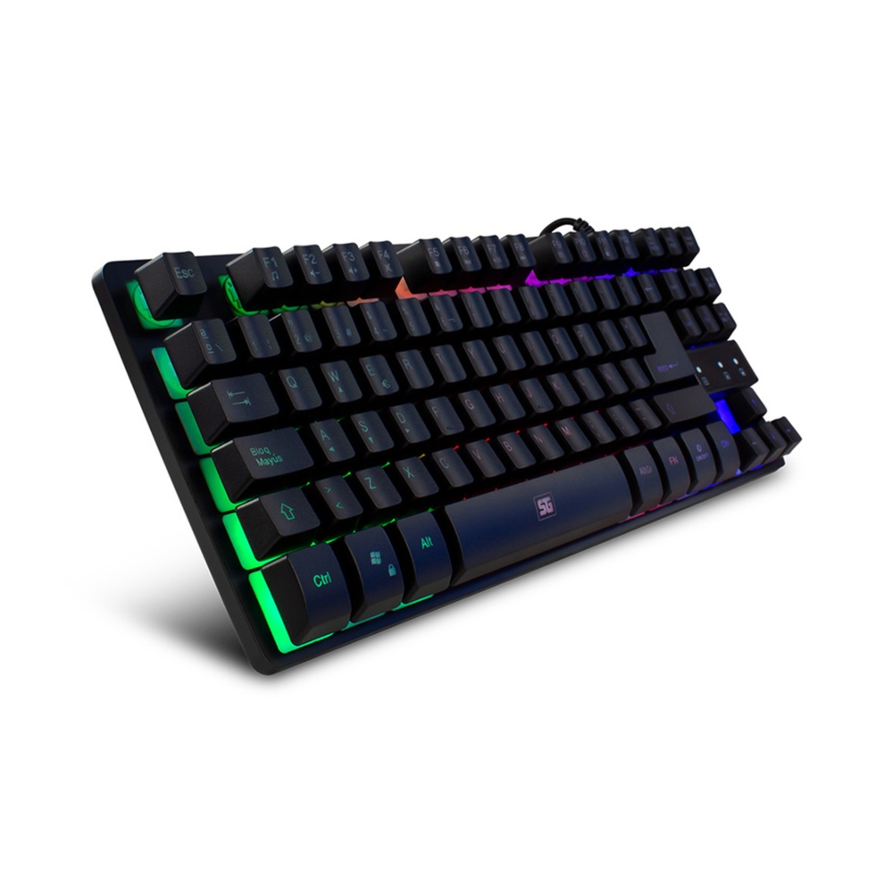 TECLADO VORAGO START THE GAME TENKEYLESS LED RGB USB NEGRO KB-503