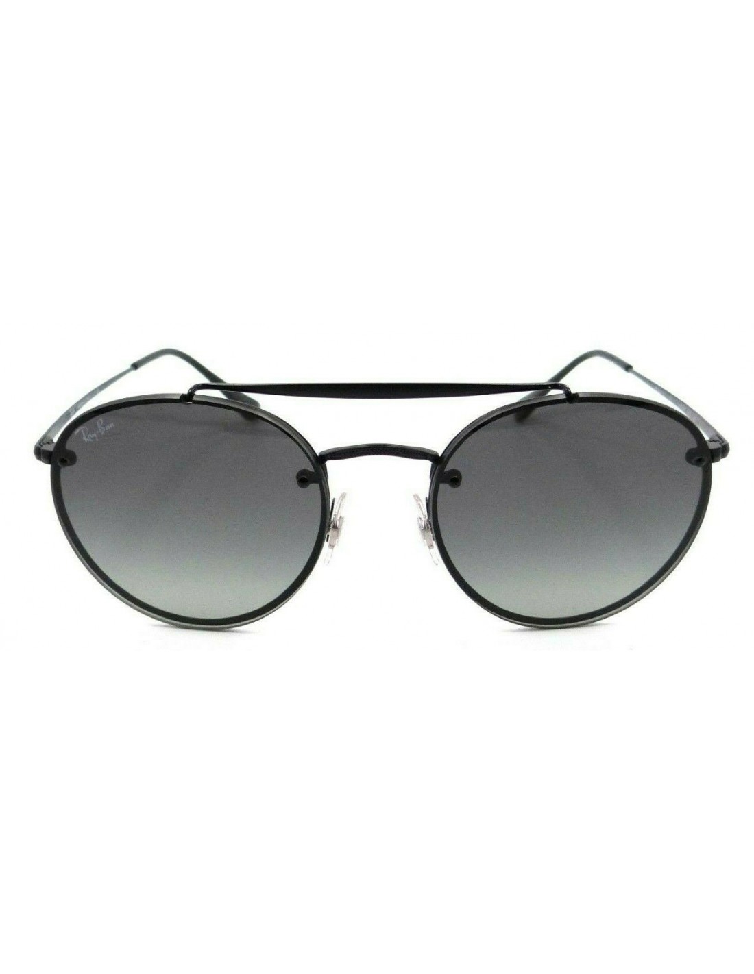 Lentes de Ray Ban Rb3614n 148/11 Round Double Bridge Blaze Negro Gris ...