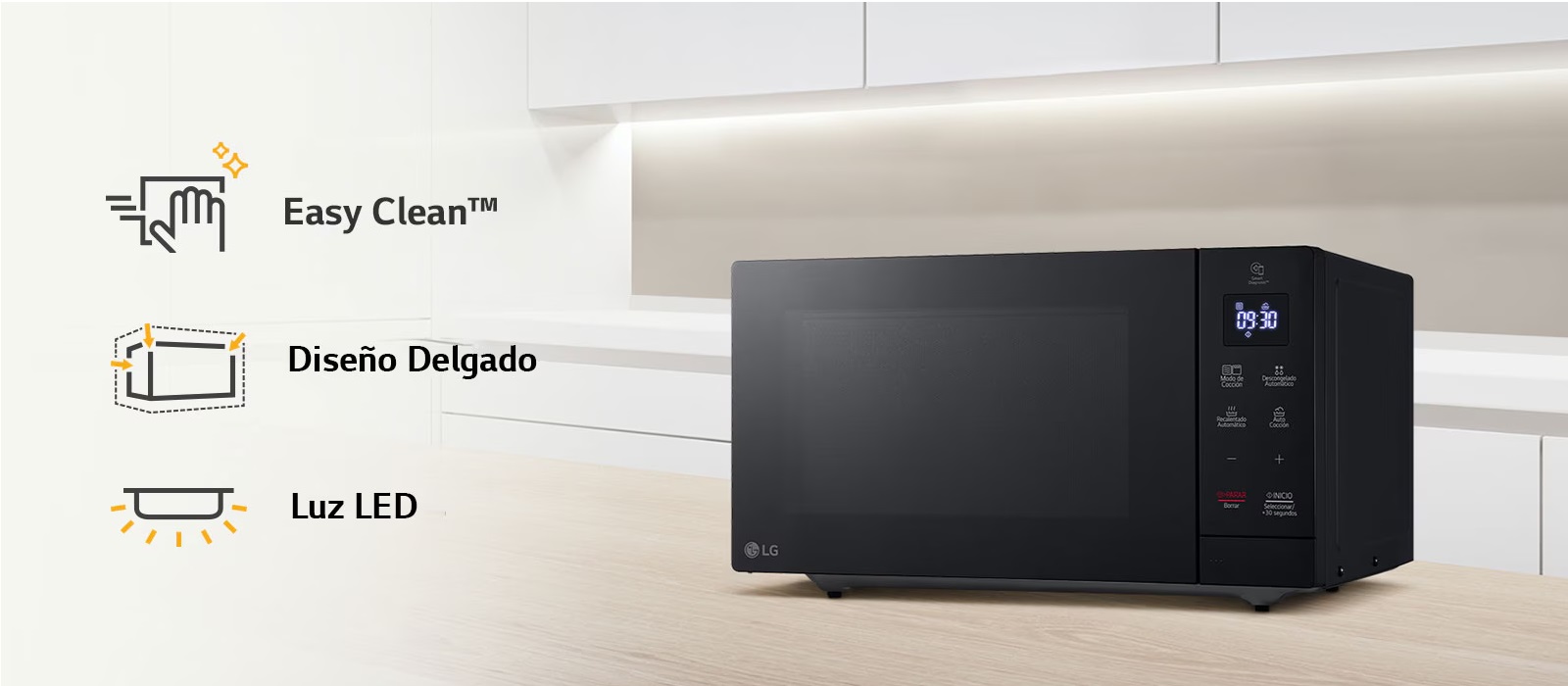 Horno De Microondas LG 1.1 Pies Cúbicos Easy Clean