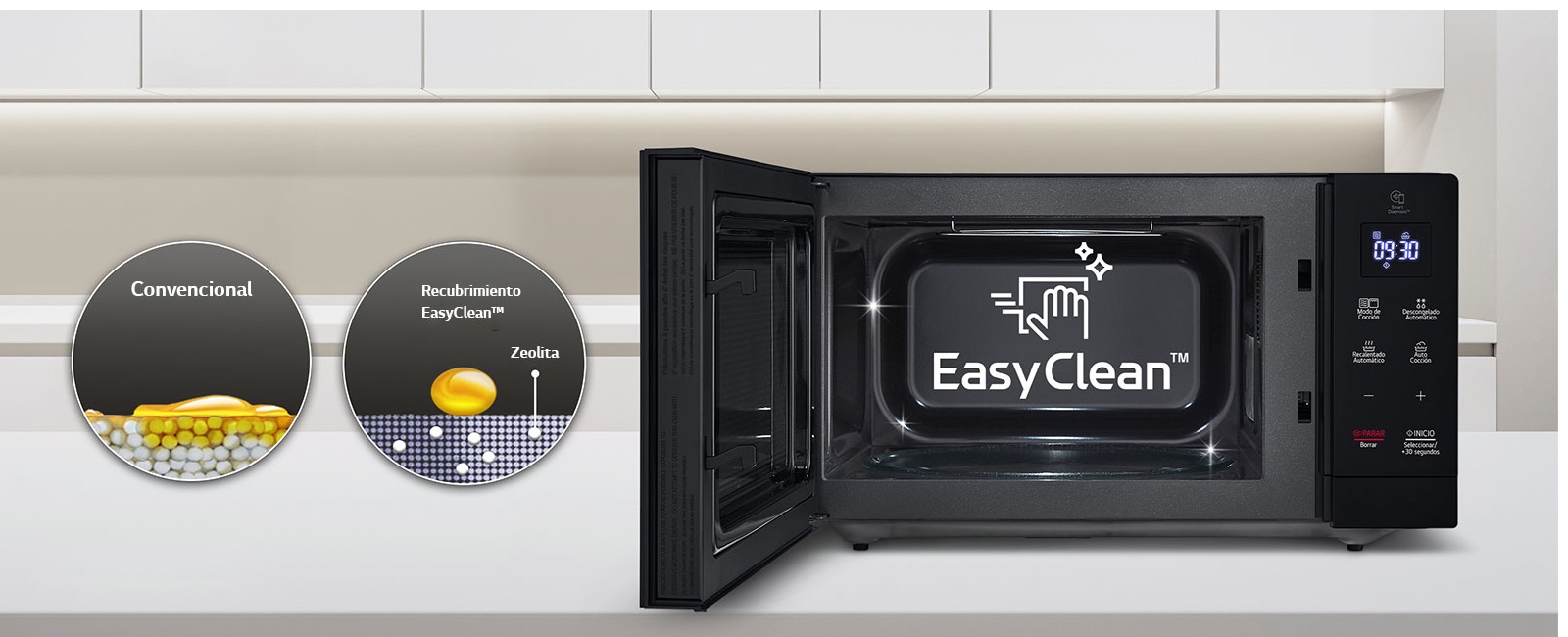 Horno De Microondas LG 1.1 Pies Cúbicos Easy Clean