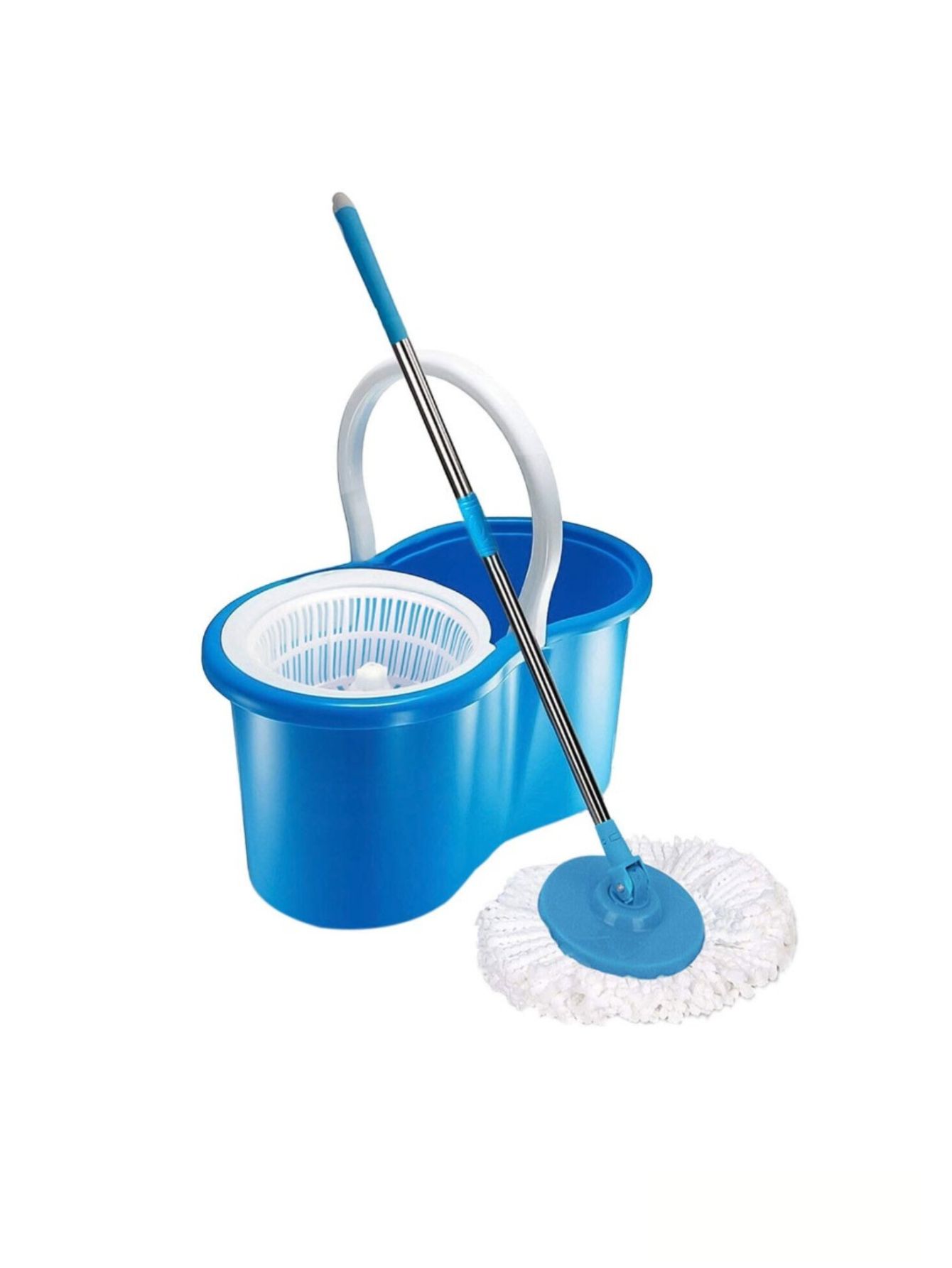 Trapeador Giratorio Con Cubeta Spin Mágico Microfibra Mop.