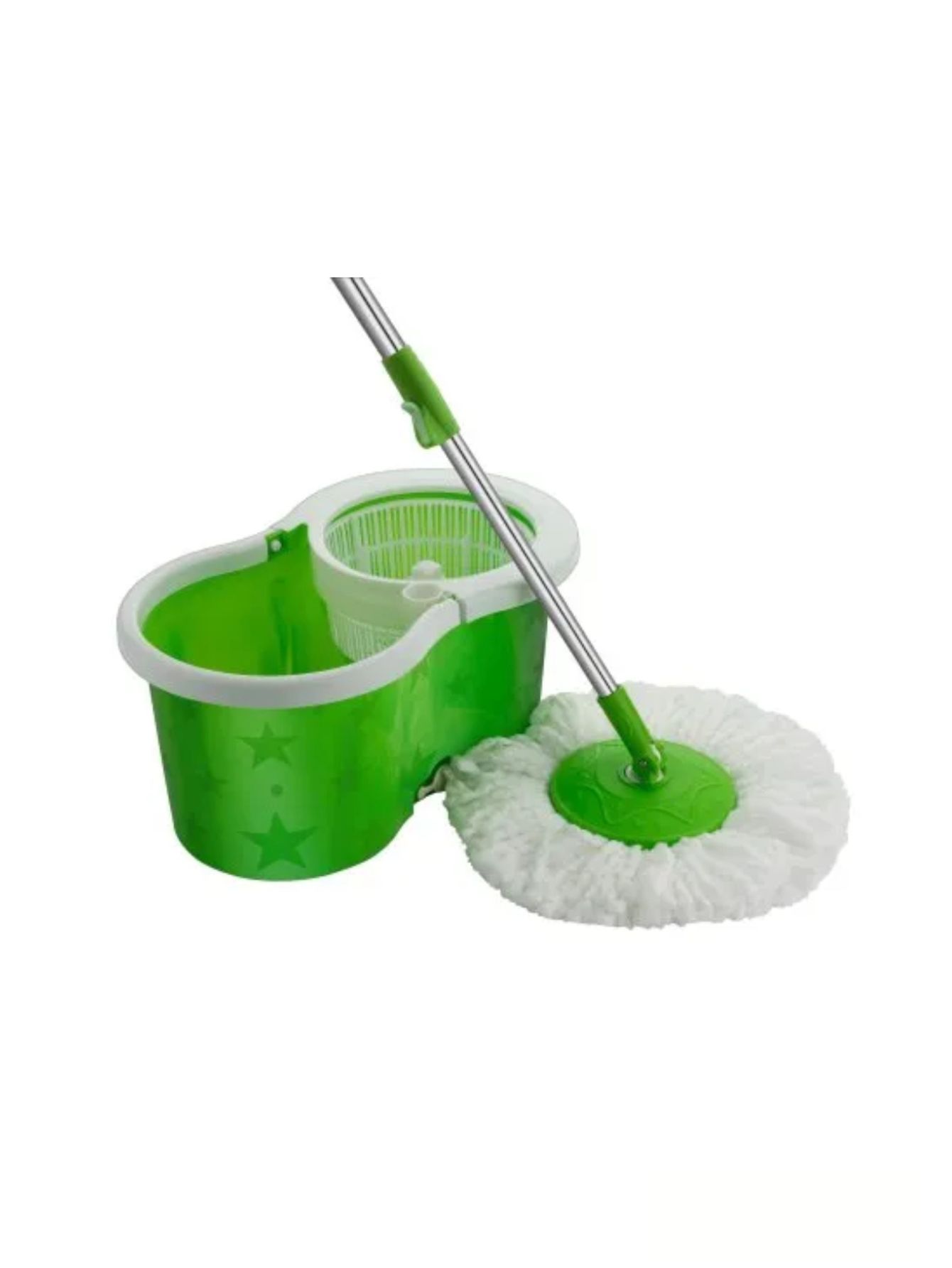 Trapeador Giratorio Con Cubeta Spin Mágico Microfibra Mop.