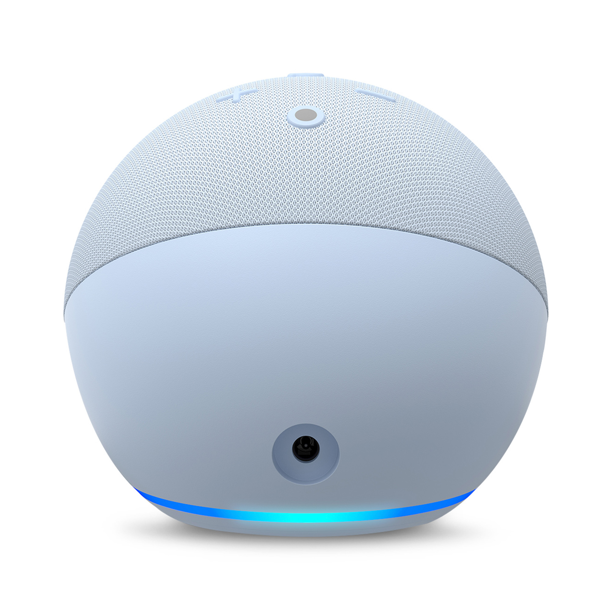 Amazon Echo Dot 5th Gen with Clock con asistente virtual Alexa, Cloud Blue.