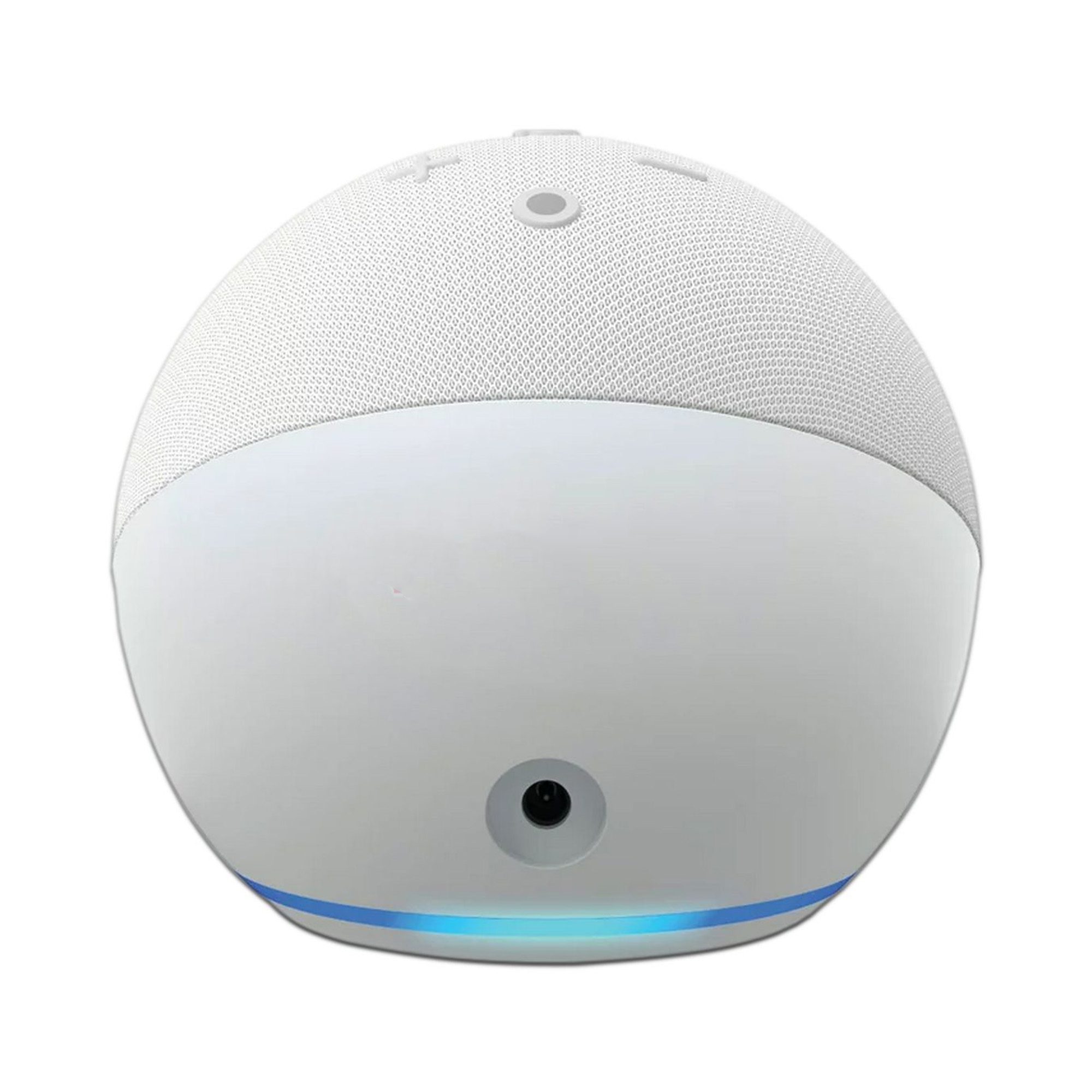 Amazon Echo Dot 5th Gen with Clock con asistente virtual Alexa, Glacier White.