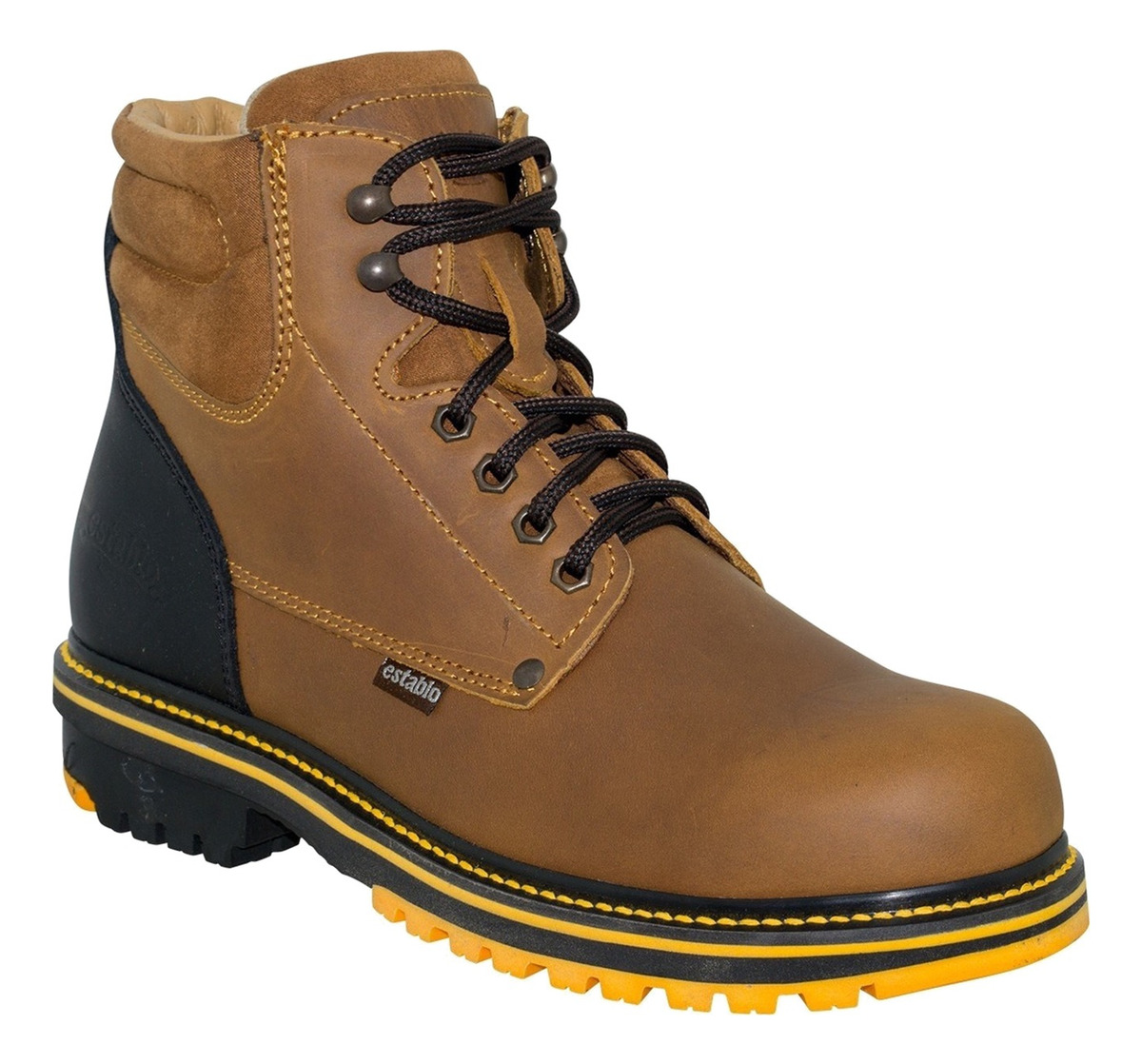 Botas De Trabajo Industrial Establo 549 Con Casquillo Para caballeo.