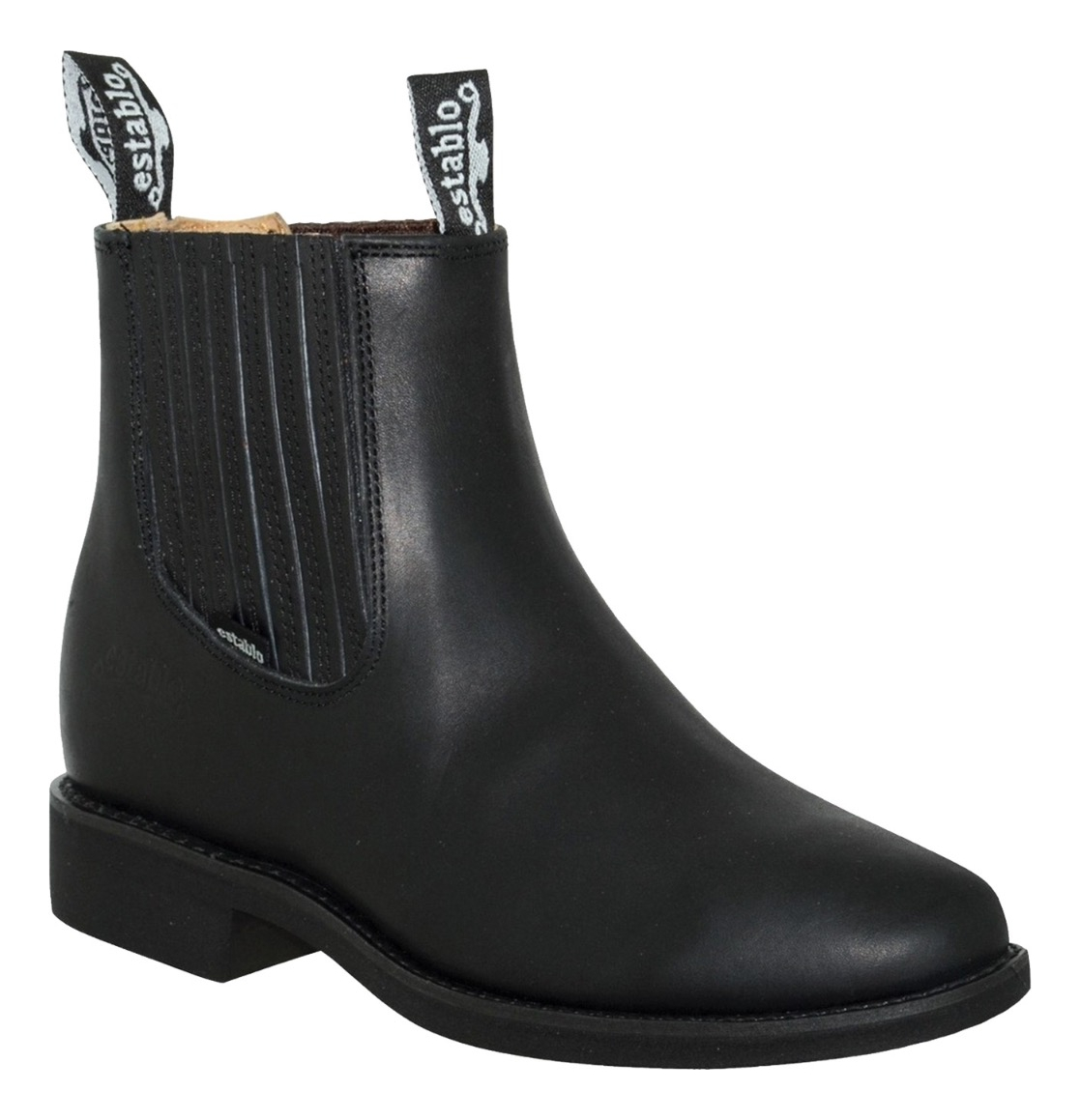 Bota Botín De Trabajo Industrial Establo 555 De Piel.