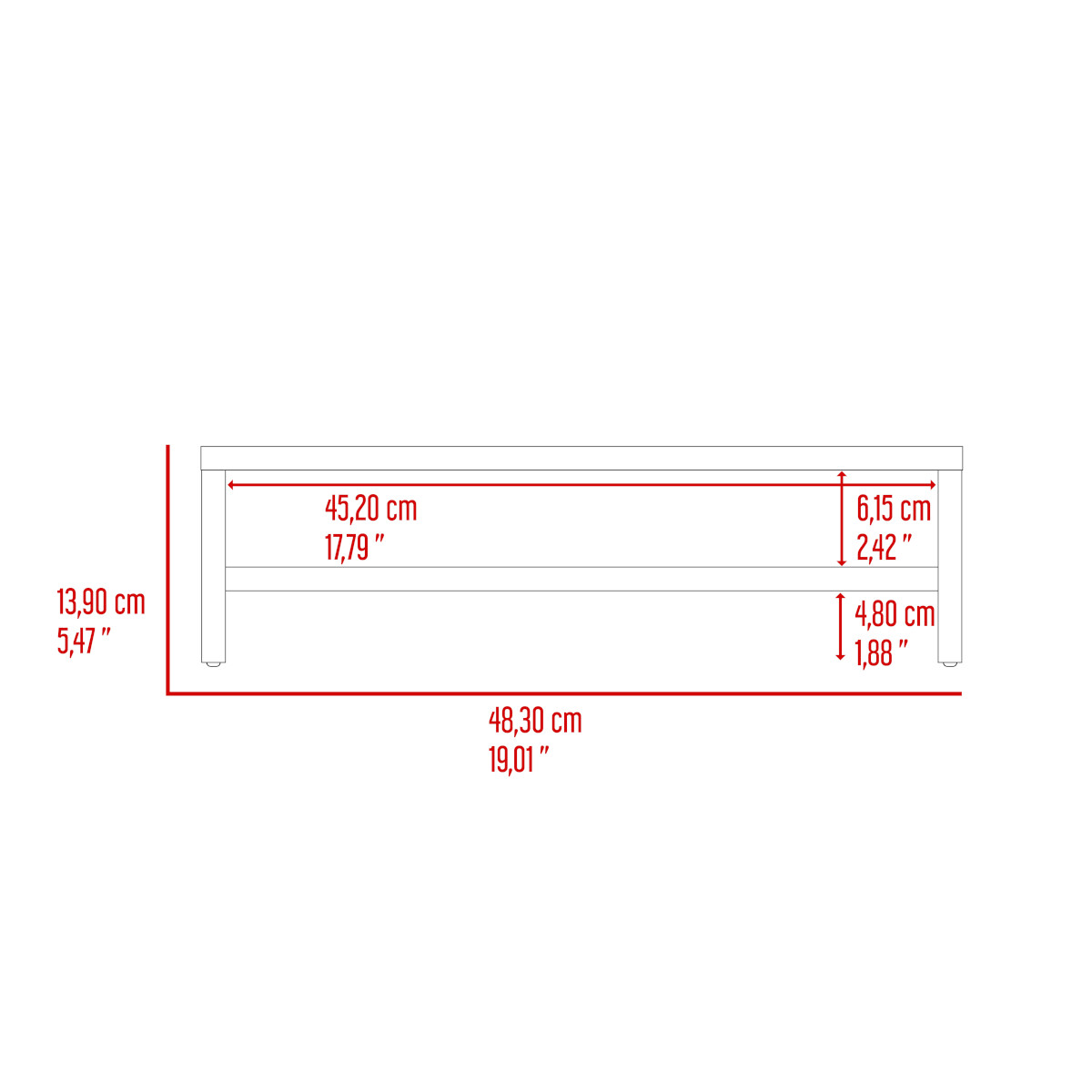 BASE TIPO STAND PARA MONITOR DE COMPUTADORAARMABLE IDEAL PARA ESCRITORIO MODELO ATACAMA.